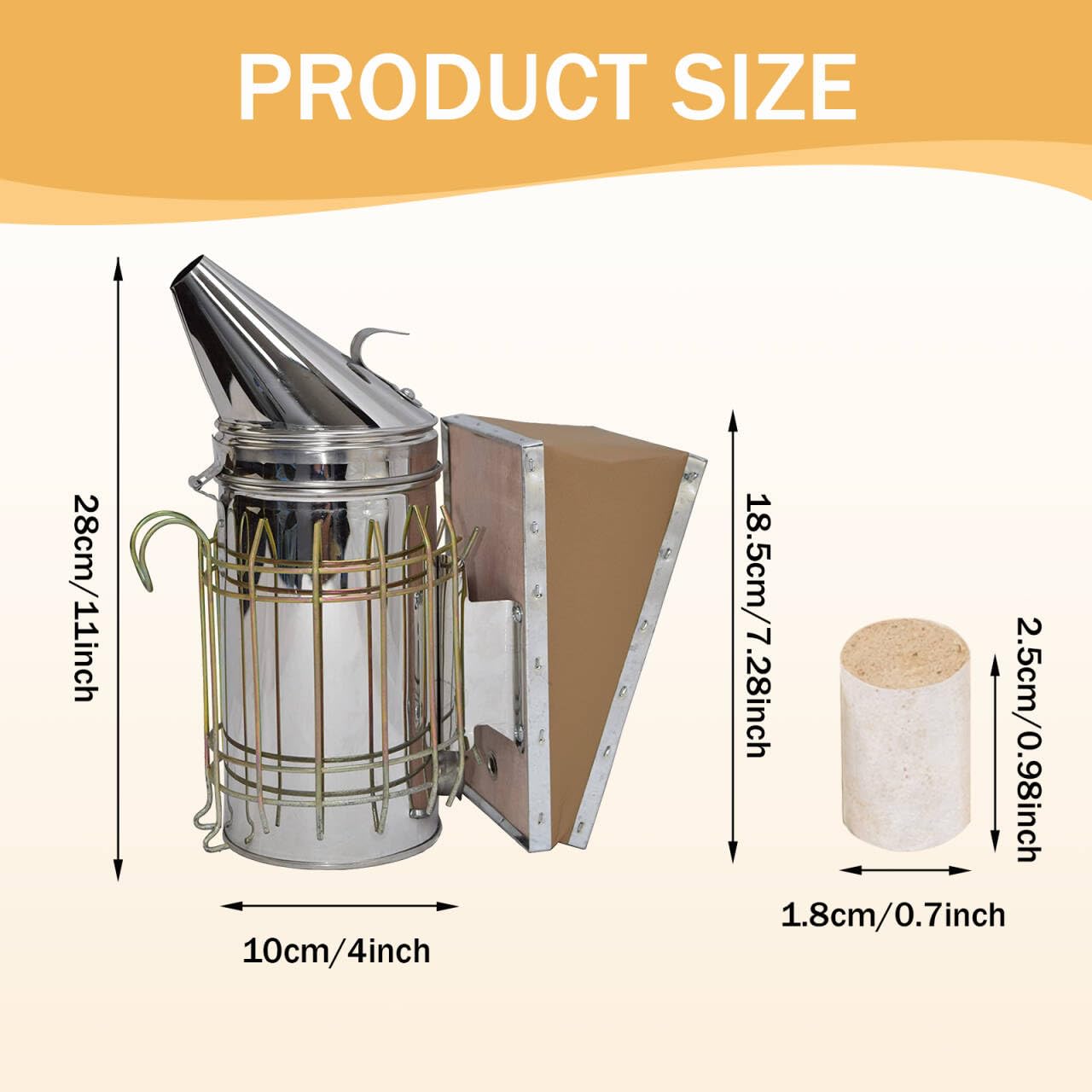 ThxBees Bee Hive Smoker 54 pellets pack provides ready herbs for gentle smoke