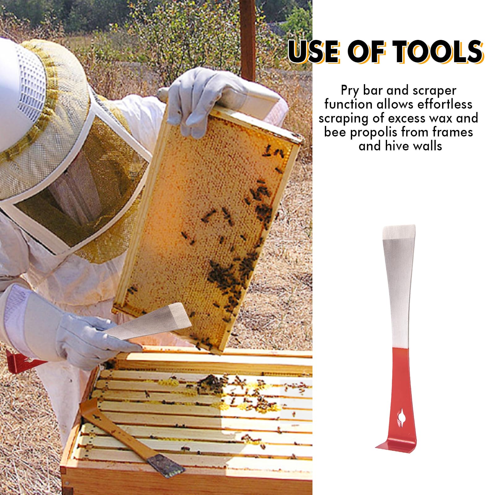 ThxBees complete beekeeping tools set for hive maintenance
