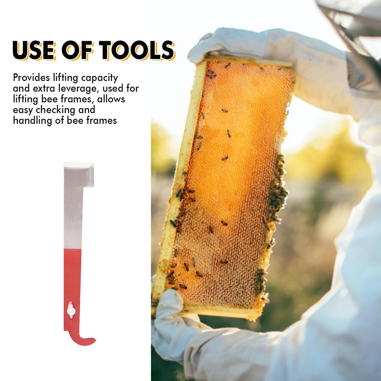 ThxBees durable hive tools closeup highlighting sturdy construction