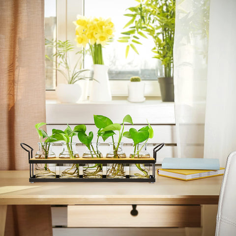 THYGIFTREE office desk green decor complements workspace with greenery