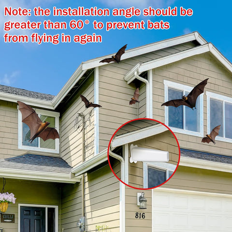 Thyle bat exclusion tool demonstrates easy installation steps.