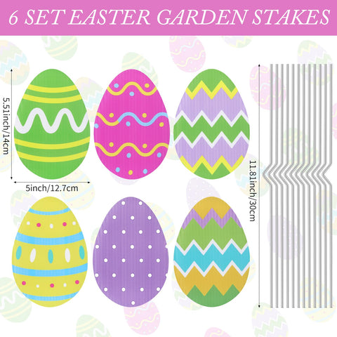 Thyle durable PP Easter egg signs designed for outdoor weather resistance.