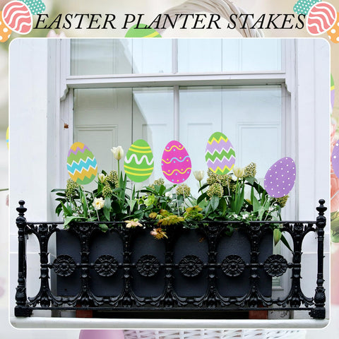 Thyle Easter eggs garden decor ideal as festival table centerpieces.