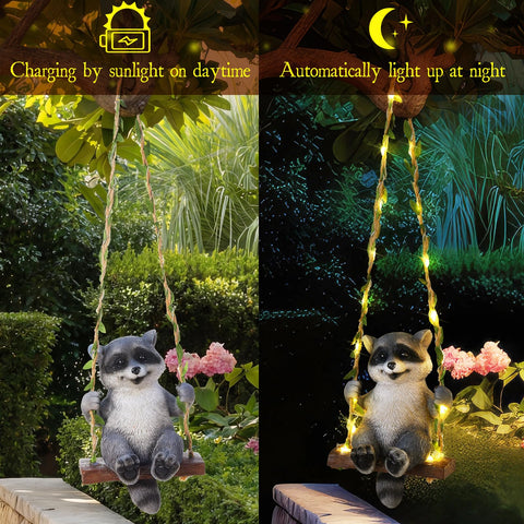 Thyle easy-installation raccoon decor with metal hook