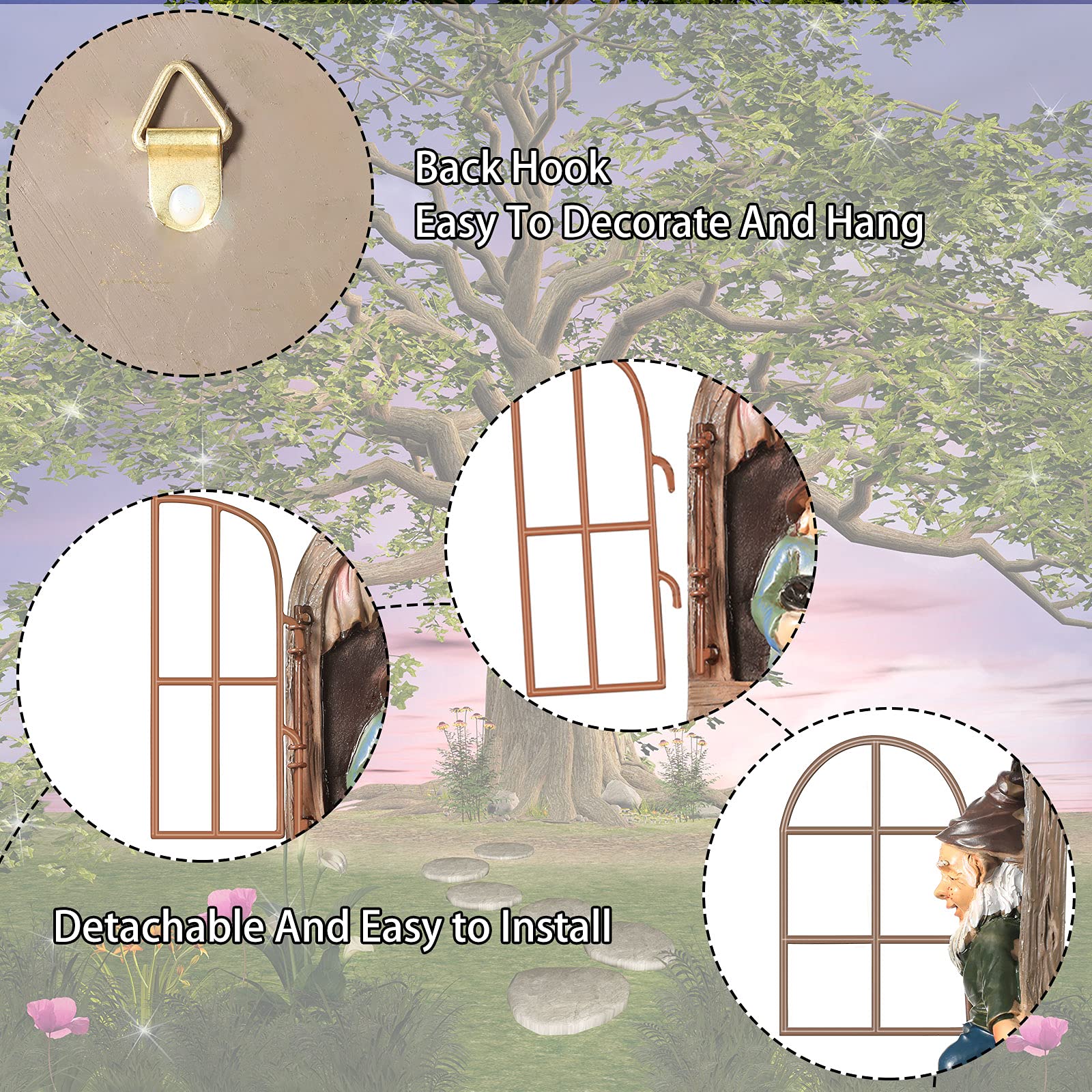 Thyle out-the-door gnome welcomes guests with a warm, whimsical vibe.