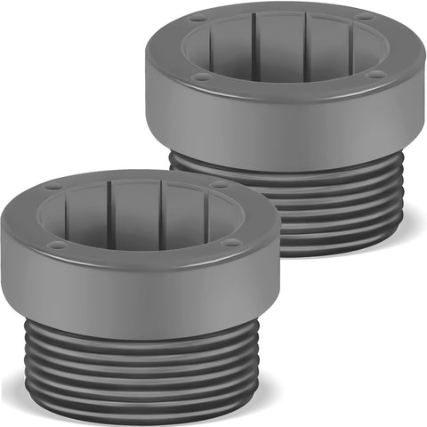 Thyle pool umbrella stabilizer sleeve gray, two-pack, stabilizes decks and pool umbrellas.