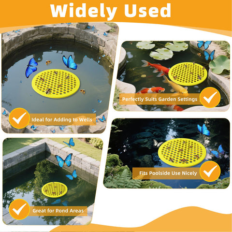 Tiaforza versatile bee bath for ponds, balconies, and flower beds.