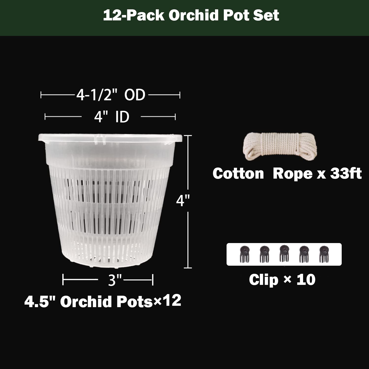 Tialero orchid pot showing reinforced top edge for easy lifting.