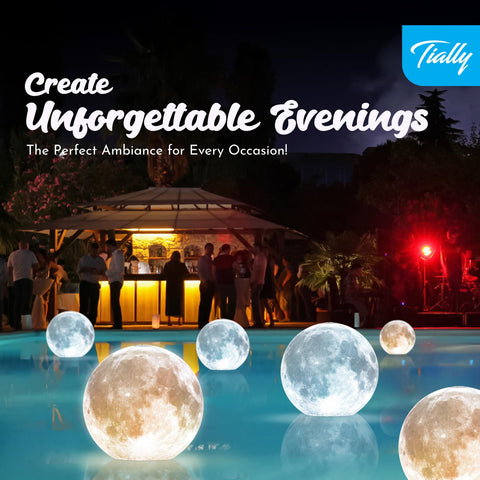 TIALLY solar-powered pool light 2-pack provides ambient glow from sunlight