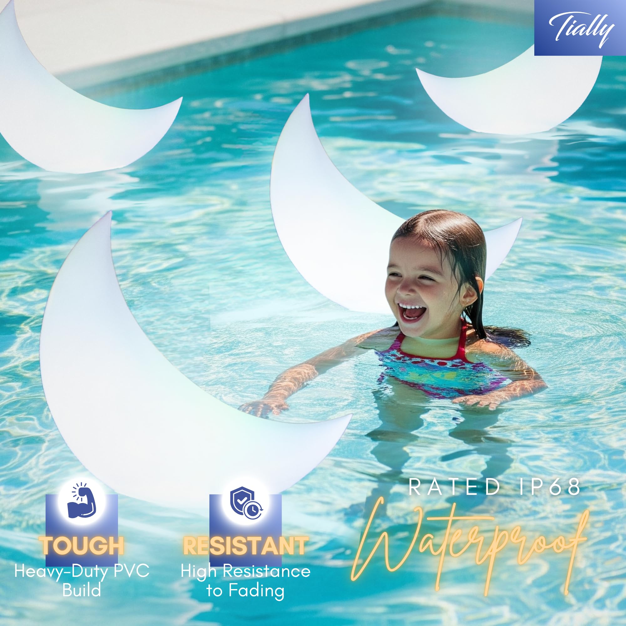 TIALLY wedding pool decor lights create ambient atmosphere for special occasions.