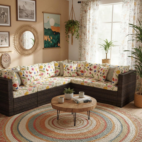 Tiamon patio cushion covers protect furniture from wear while adding style.