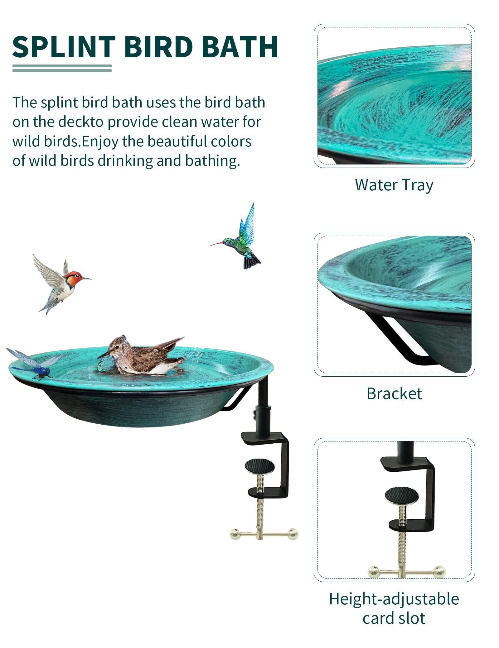 TIANCENTRAL H tool-free installation fits decks up to 3 inches thick.