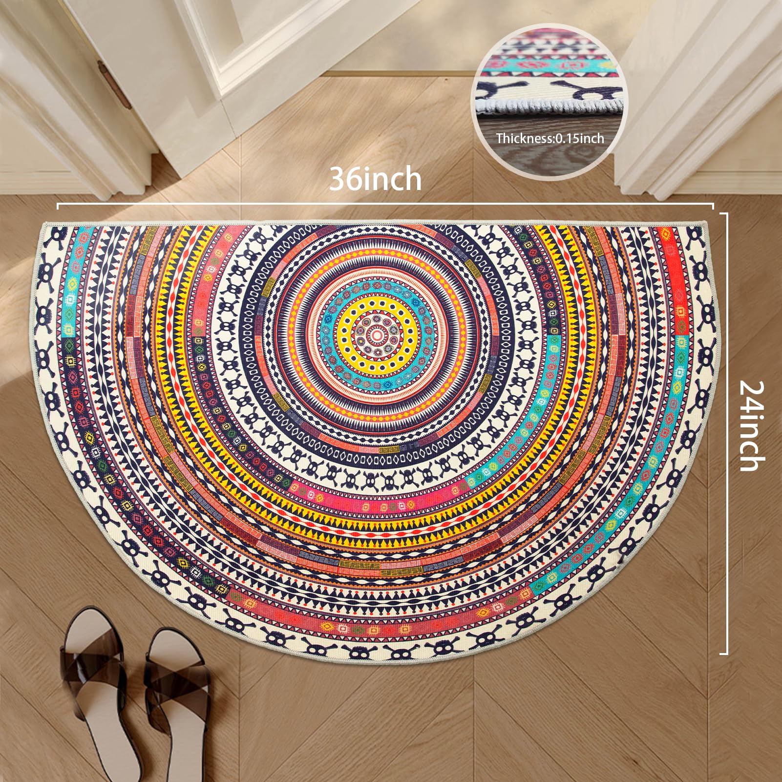 TIANLIN 24x36 entrance mat shown indoors for a welcoming, mud-free hallway.