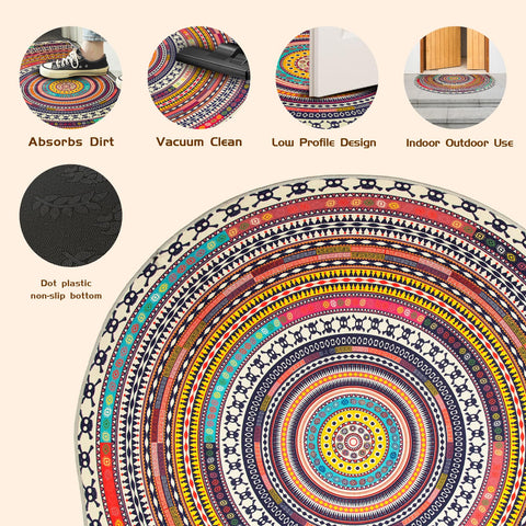 TIANLIN versatile door mat in entryway setting with water absorption and dirt catch.