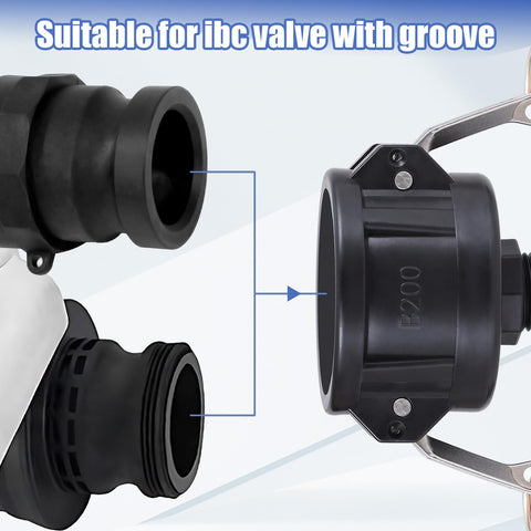 TianTianUp adapter valve ball shows 3/4 inch GHT hose outlet for smooth flow.