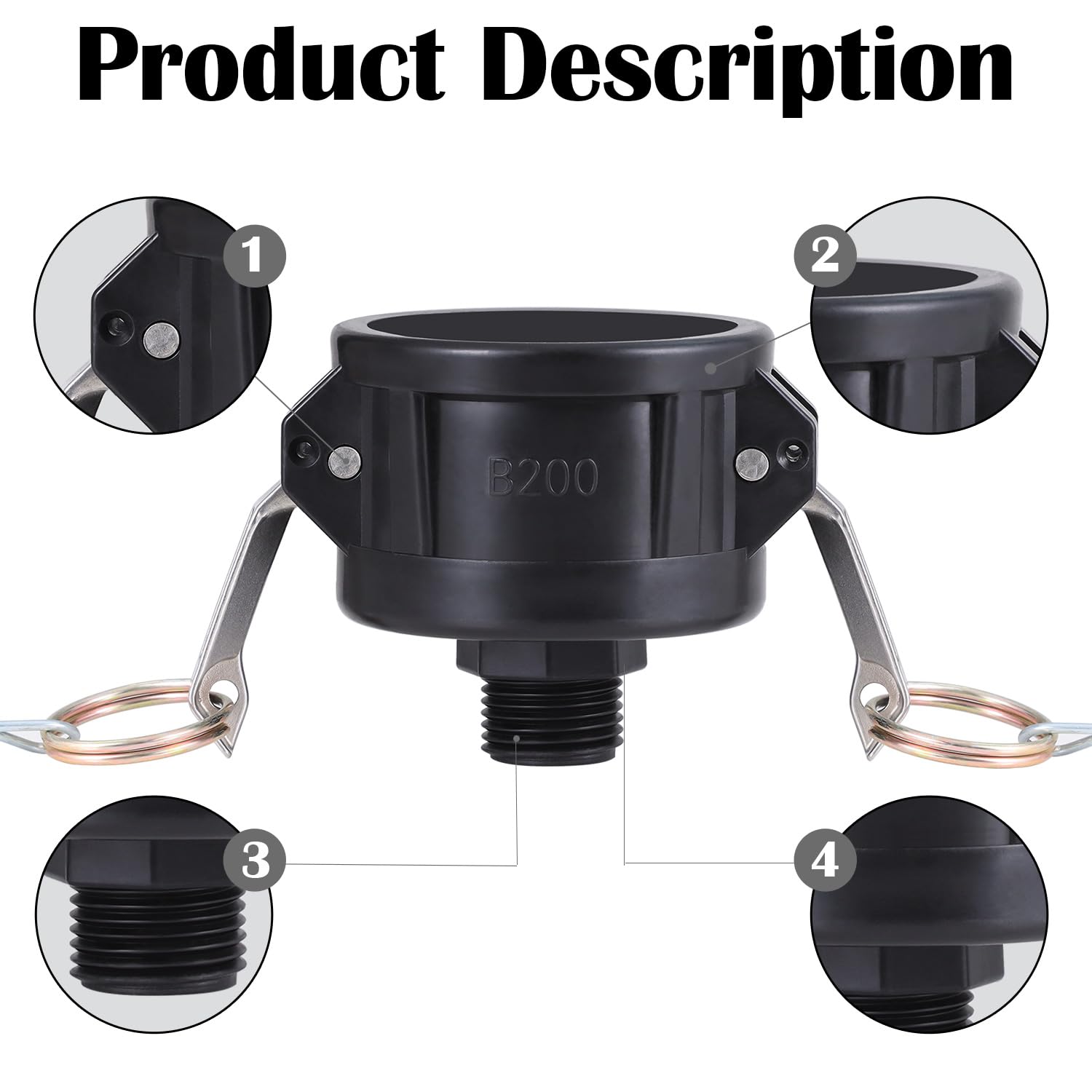TianTianUp food-grade safe adapter for water and food use