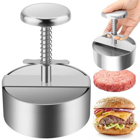TIANTOU burger press with 304 stainless steel body for durable, safe patties.