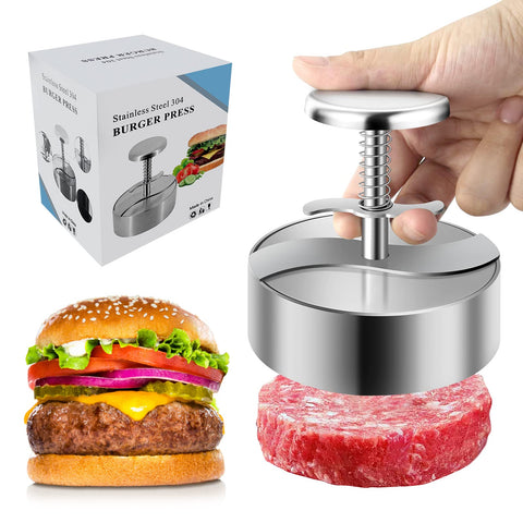 TIANTOU burger press adjustable plate view for even patty thickness.