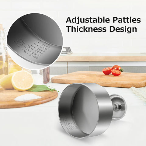 TIANTOU non-stick patty mold aids quick release and easy cleanup.