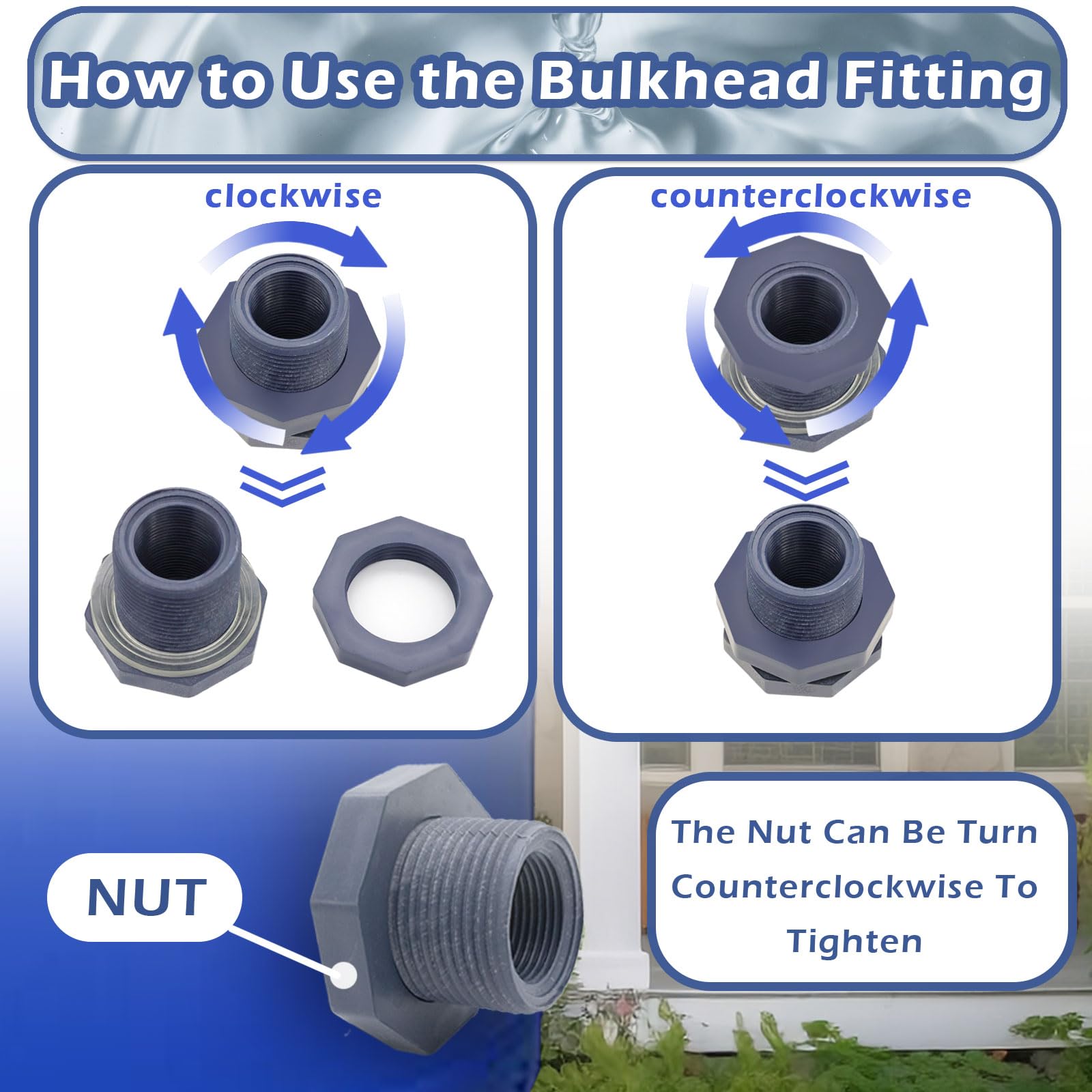 TiciKim PVC ball valve offering reliable flow control for barrels.