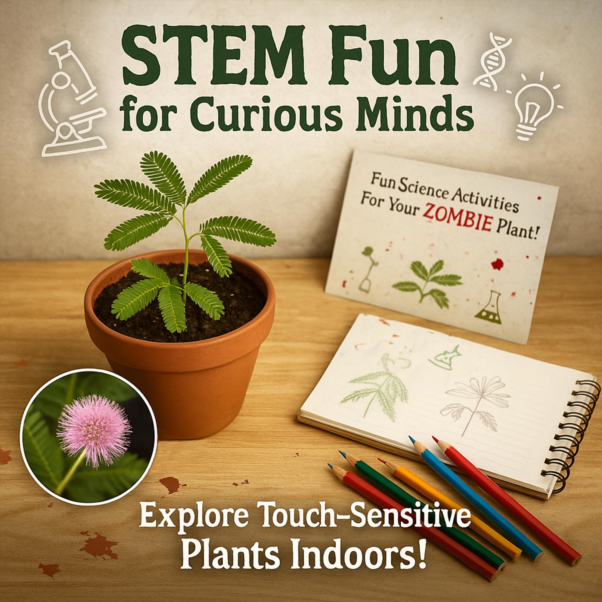 TickleMe Plant educational STEM activity highlighting hands-on biology