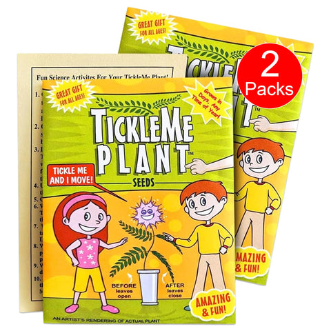 TickleMe Plant Seeds pack front view, inviting indoor science fun for families.