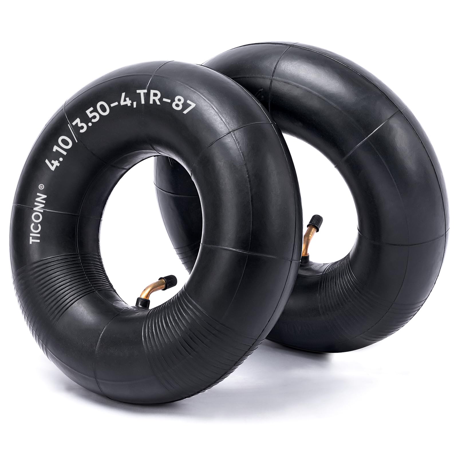 TICONN inner tube for wheelbarrows with TR-87 valve offers reliable performance on 4-inch rims