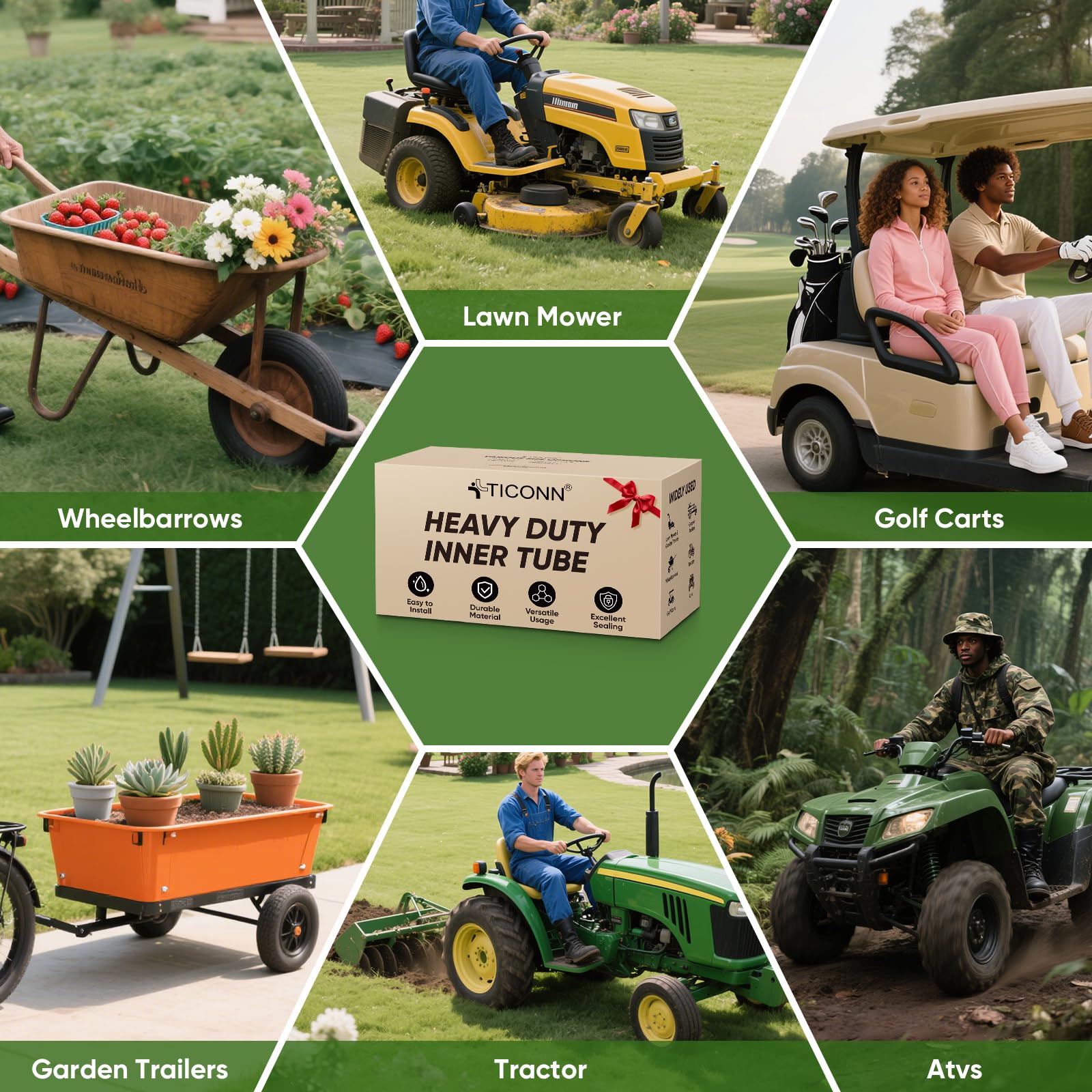 TICONN versatile tube for ATVs and snow blowers