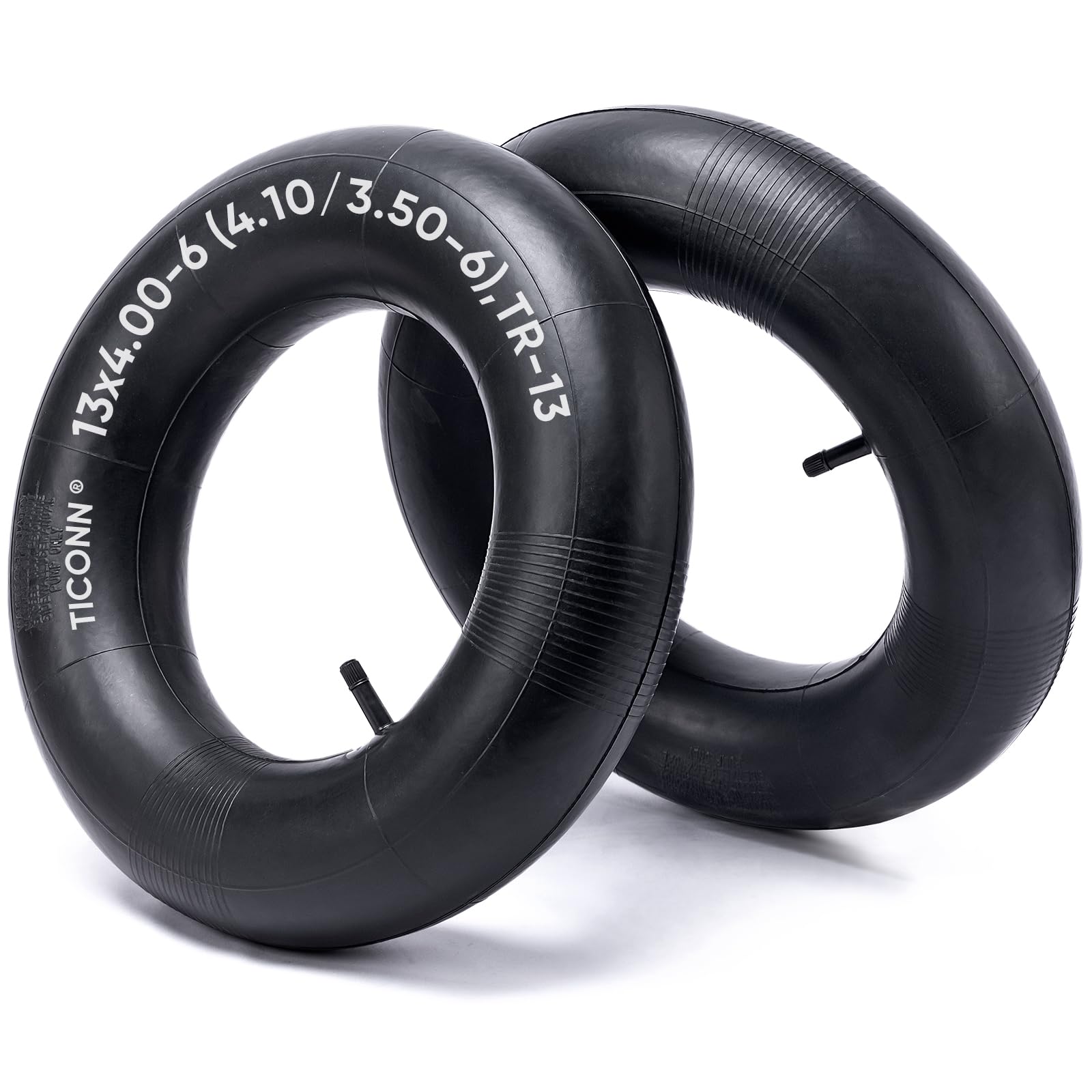 TICONN inner tube 13x4-00-6 straight valve for wheelbarrows ensures a reliable seal