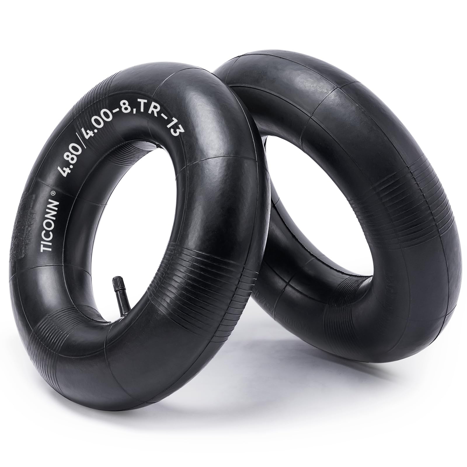 TICONN inner tube with TR-13 valve on wheelbarrow tire for durable performance