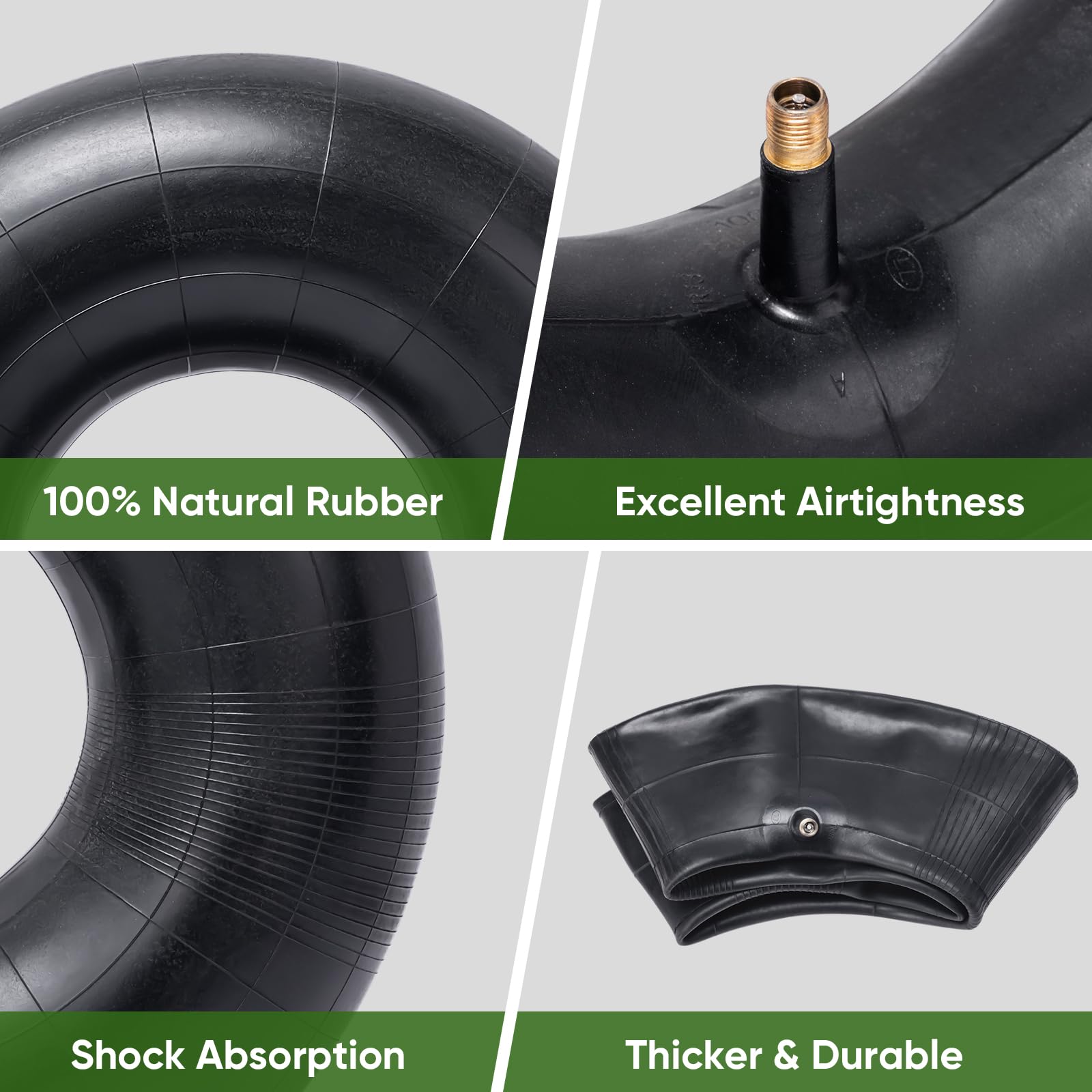 TR-13 straight valve shown on TICONN inner tube for easy inflation