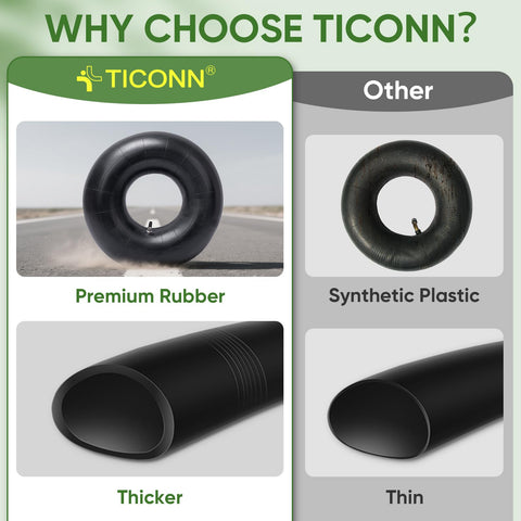TICONN TR-87 bent valve tube for easy inflation and sealing