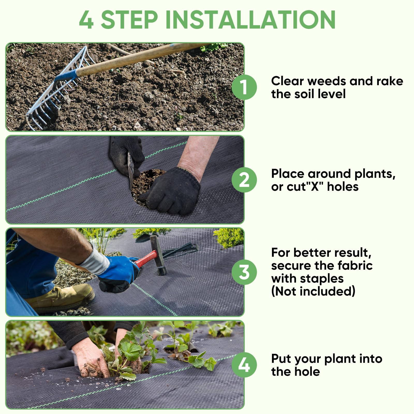 TICONN suitable for vegetable plots and greenhouse beds