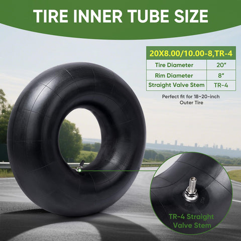 Wheelbarrow tire replacement with TICONN inner tube for durable rides.