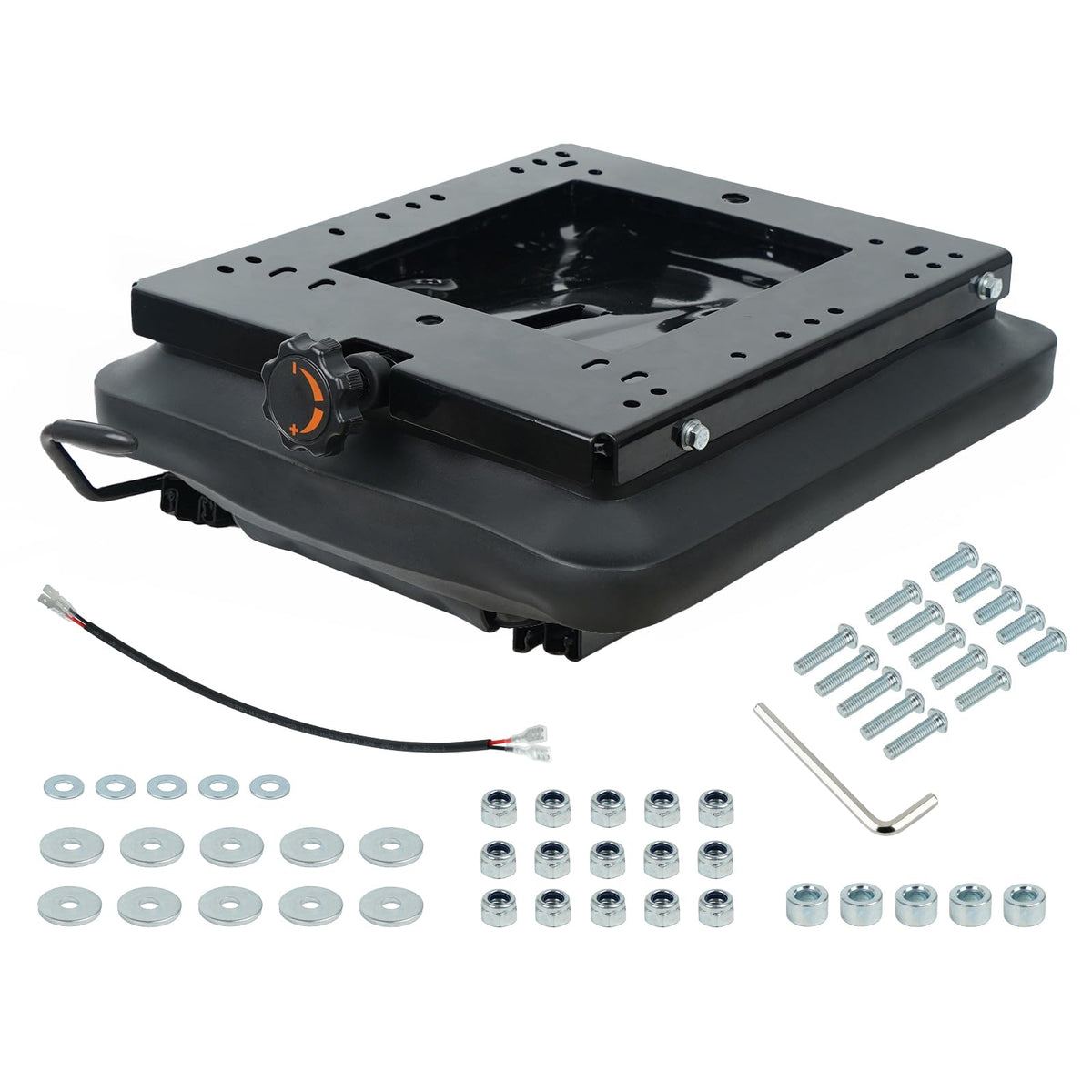 TICSEA suspension kit with slider track front view for smoother ride on rough terrain.