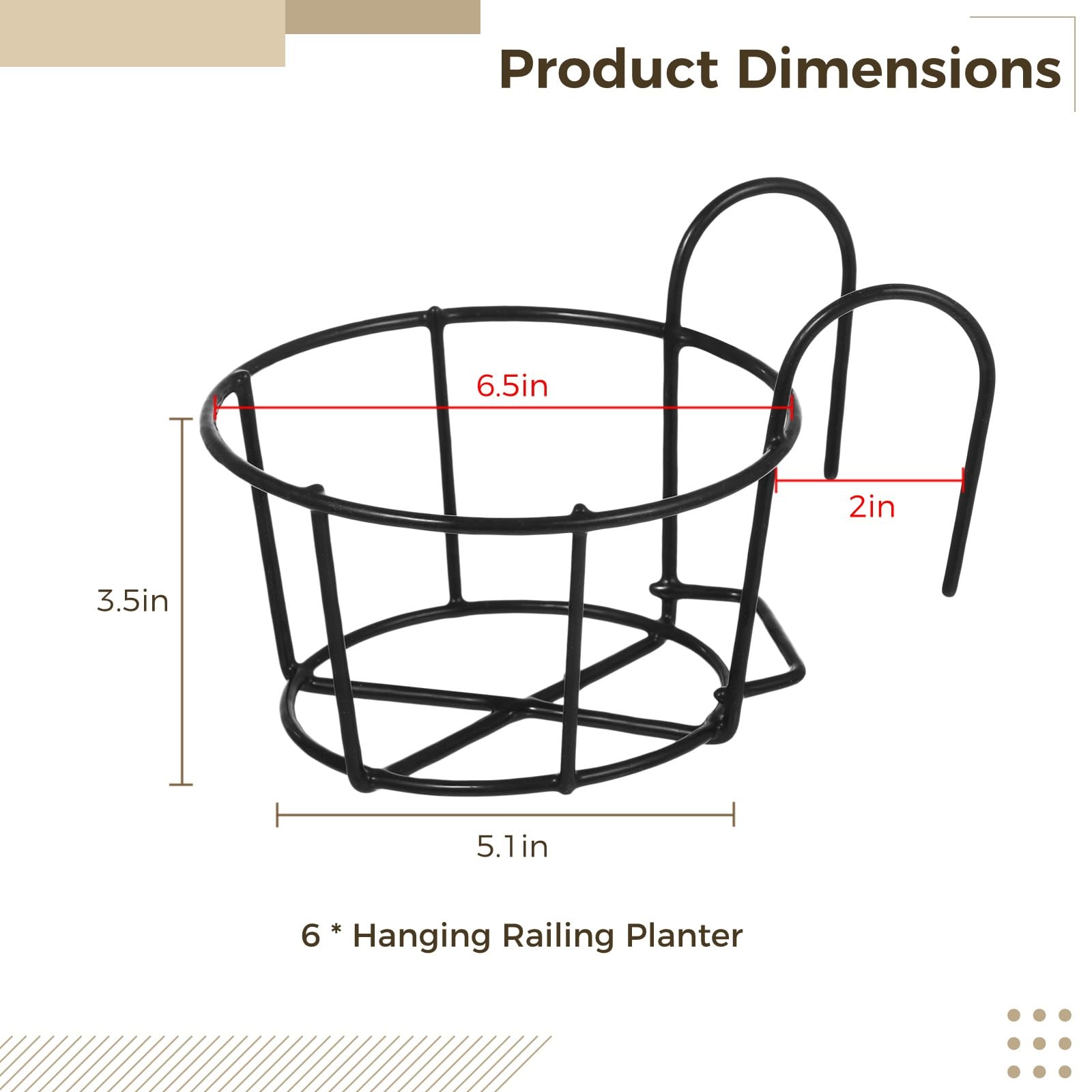 Tideme minimalist metal rack planter brings a modern touch to balconies.