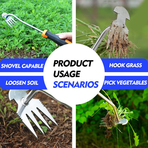 TIDENBR weed puller featuring a 13-inch design for comfortable weeding.