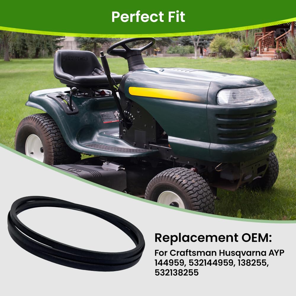 Tidirob 144959 deck belt installation made simple with accurate 1/2 inch width.