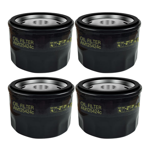 TidiRob AM125424 four pack oil filter for John Deere with reliable oil flow