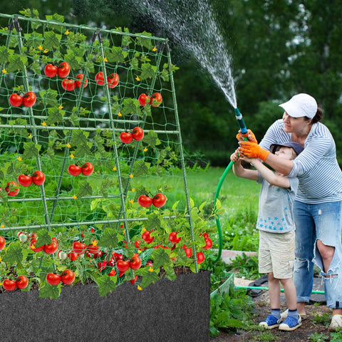 Tidponra fabric raised bed 46 gallon ideal for space-saving gardening
