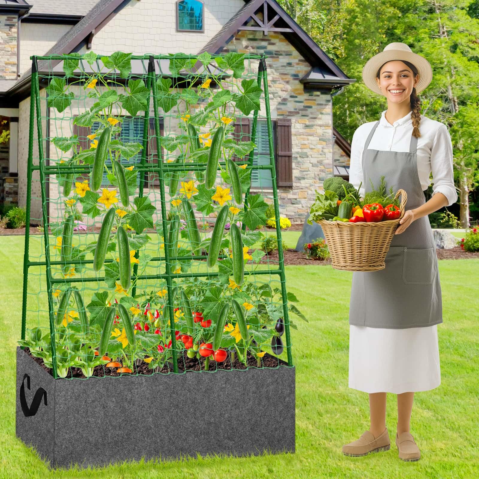 Tidponra garden gloves protect hands during setup and planting