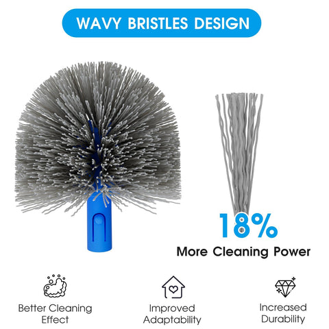 TidyMister 1.25-inch pole compatibility for extended reach during scrubbing.