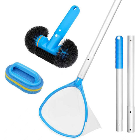 TidyMister 4-in-1 spa cleaning set skimmer net for quick debris pickup without damaging liners.