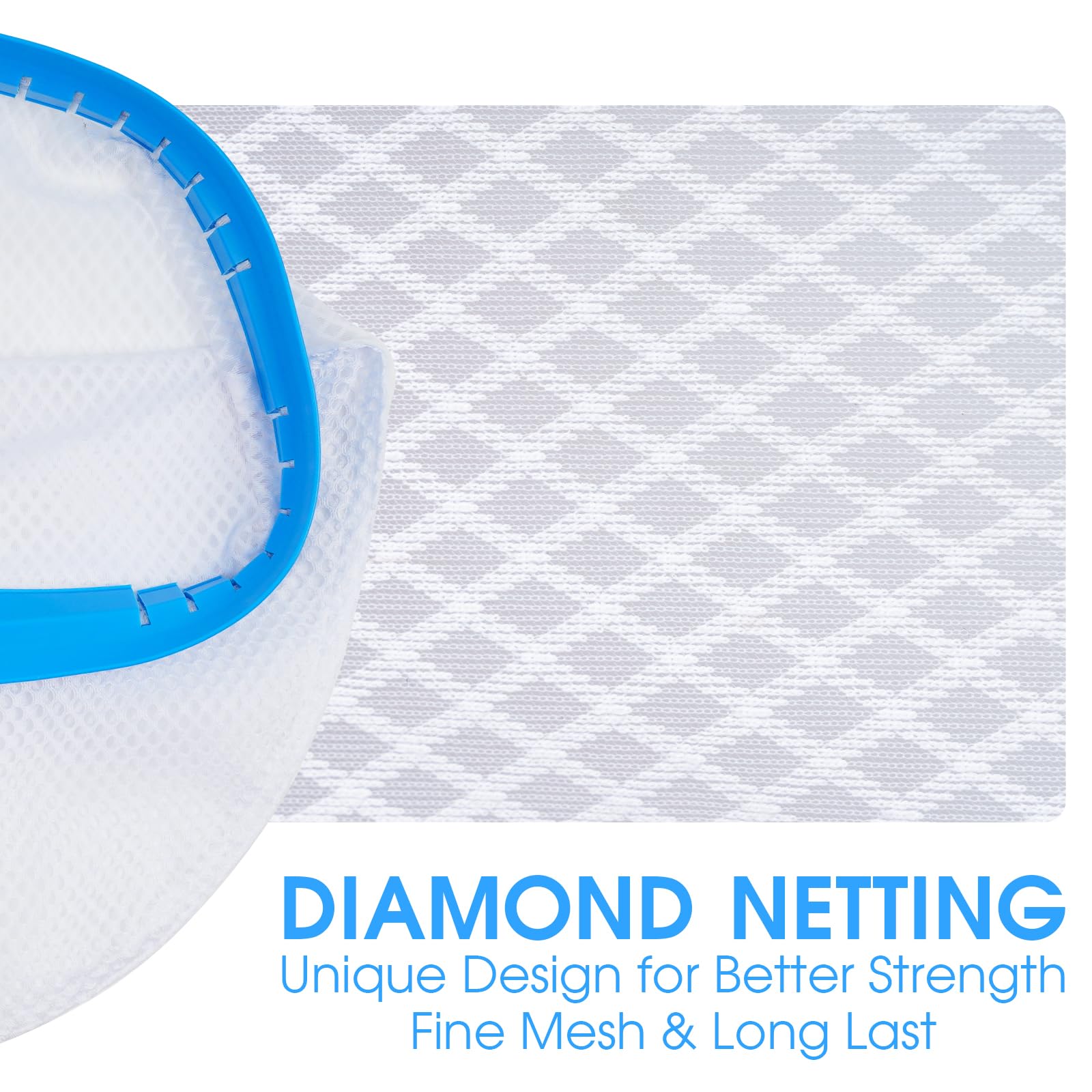 Aluminum frame provides sturdy, long-lasting performance for regular pool cleaning
