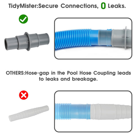Tidymister Bestway-compatible connection supports quick, reliable hose hookups.