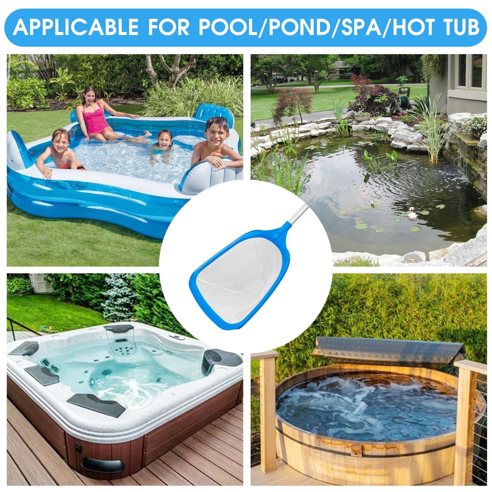 TidyMister compact handheld skimmer for small pools