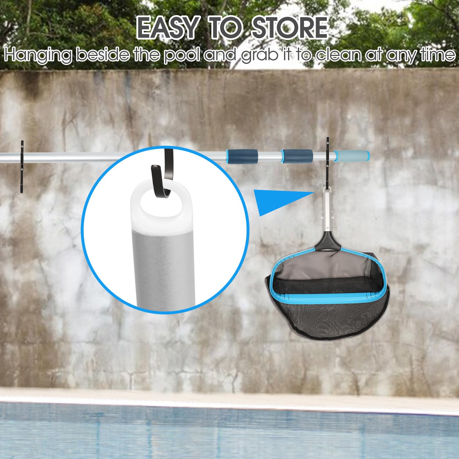 TidyMister deep trash bag design makes collecting large debris simple