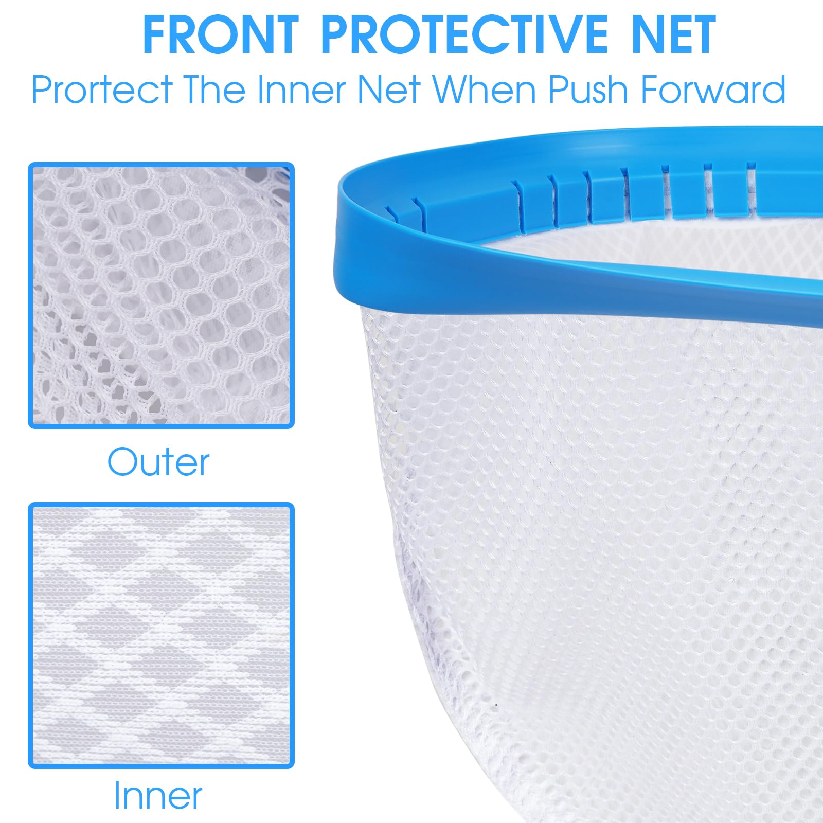 Front lip debris scoop design improves bottom debris pickup