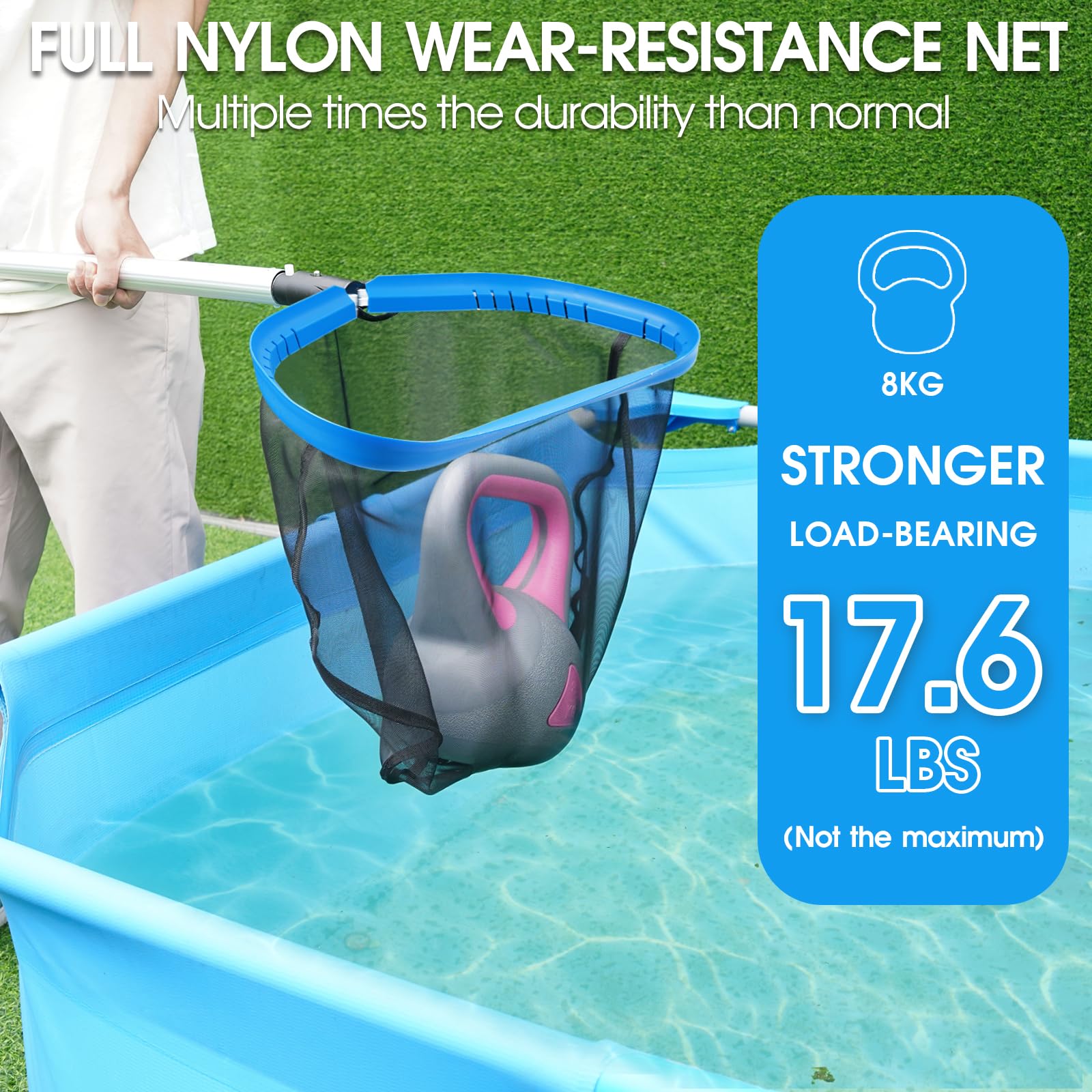TidyMister front lip design enables smoother bottom debris scooping.
