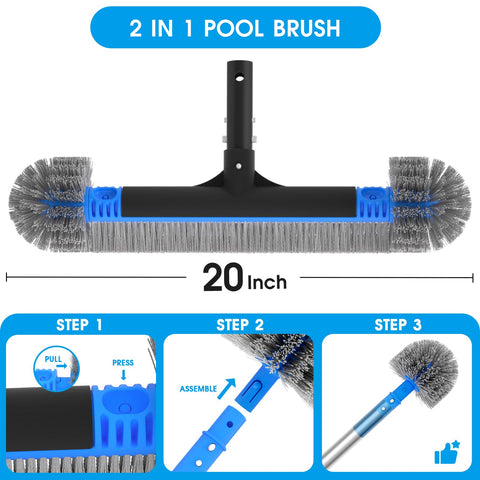 TidyMister heavy-duty cleaning head delivers reliable scrubbing power for daily pool upkeep.